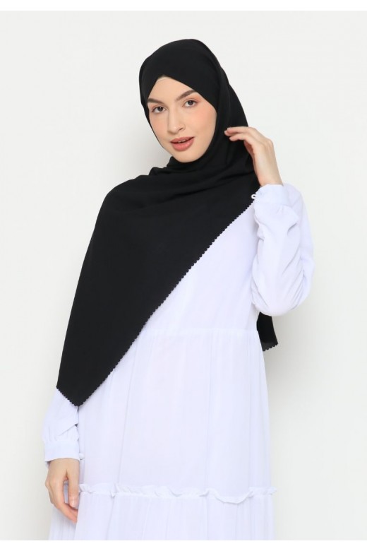 Pasmina Instan Lasercut Black